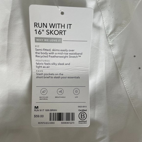 NWT Athleta Run With It Skort - Picture 3 of 3